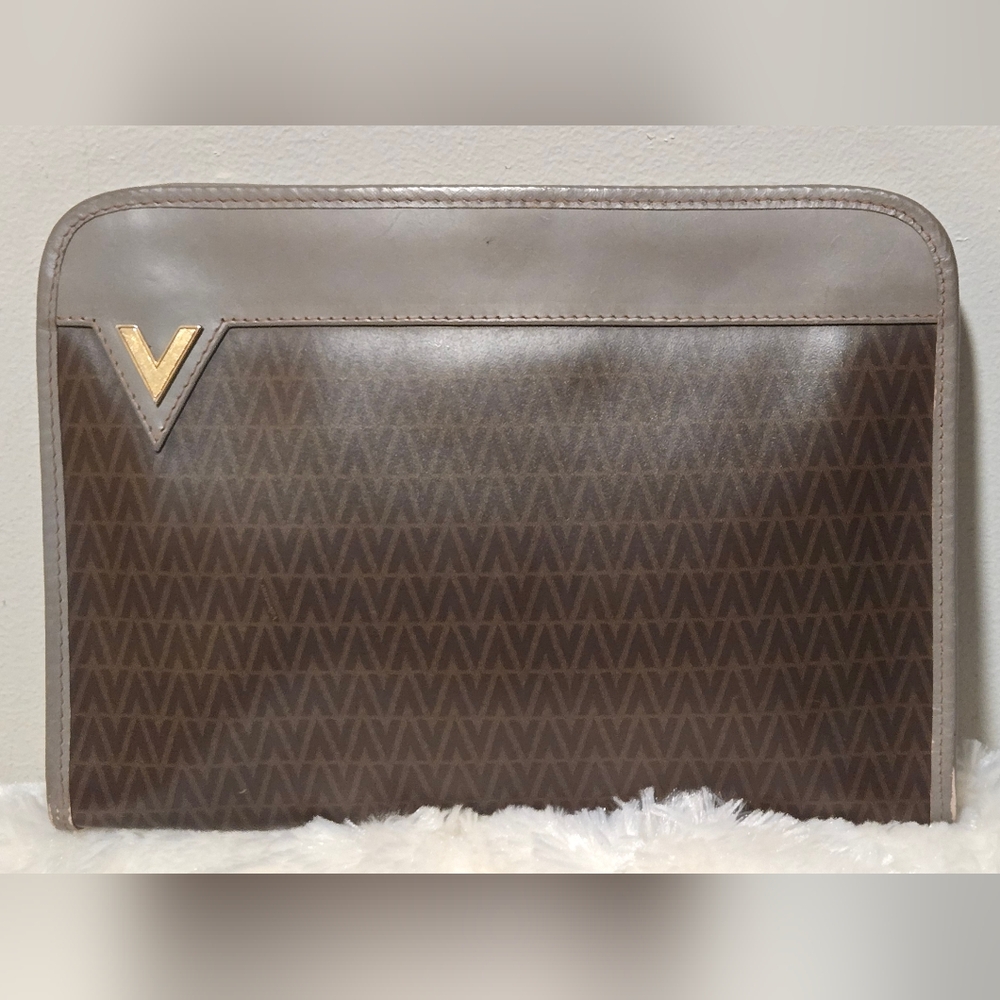 Mario Valentino Vintage Zipper Clutch